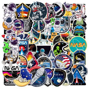 Bộ Sticker Phi Hành Gia – 50 Sticker Chủ Đề Không Gian, Đậm Chất Khám Phá