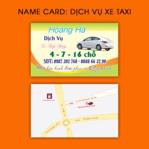 500 Name Card Dịch Vụ Xe Taxi – Gọn Gàng, Dễ Nhớ, Tăng Hiệu Quả Giao Tiếp