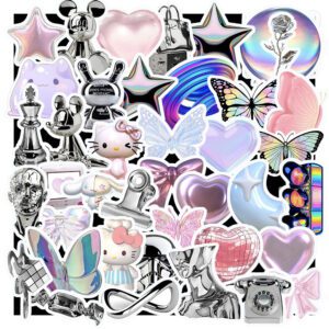 Bộ Sticker Graffiti Hồng Bạc – 60 Mẫu Cực Chill Cho Tín Đồ Aesthetic