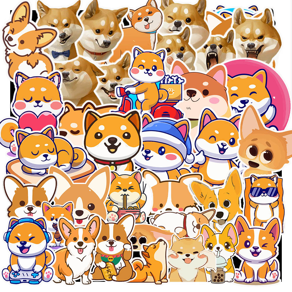 sticker chó shiba poster1 67