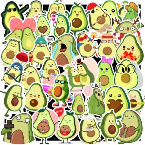 Bộ 50 Sticker Bơ Avocado Dễ Thương – Cưng Quá Trời, Dán Đâu Cũng Hợp