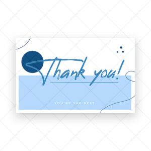 500 Name Card Cảm Ơn Tông Xanh Hiện Đại | Mẫu Thiệp Thank You Đẹp – Độc – Tinh Tế