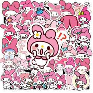 Bộ 50 Sticker My Melody Shy – Bé Thỏ Hồng Siêu Cưng, Siêu Dễ Dán poster2 84