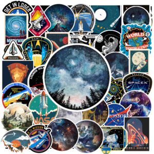 Bộ 50 Sticker Vintage Galaxy – Hành Trình Không Gian Với Phong Cách Retro Độc Lạ poster3 71