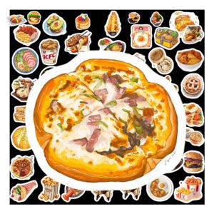 Bộ 50 Sticker Đồ Ăn Siêu Ngon – Dành Cho Tín Đồ Ẩm Thực Chính Hiệu! poster4 117