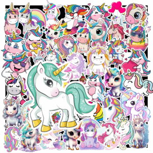 Bộ 50 Sticker Unicorn – Dễ Thương Vô Cực, Lung Linh Vô Đối poster4 4