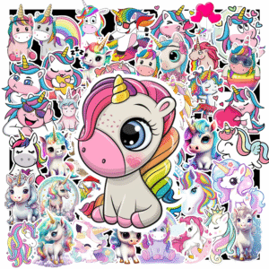 Bộ 50 Sticker Unicorn – Dễ Thương Vô Cực, Lung Linh Vô Đối poster5 1