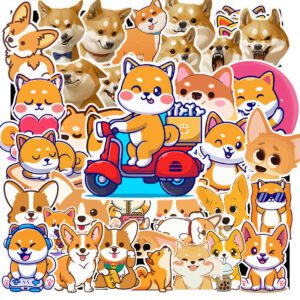 Bộ 50 Sticker Chó Shiba – “Boss Nhật” Chinh Phục Trái Tim Bạn! poster5 64