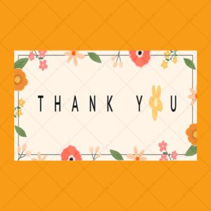 Name Card Cảm Ơn – Thiết Kế Hoa Nhẹ Nhàng, Tinh Tế Và Đầy Biết Ơn