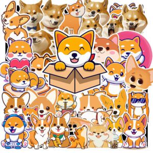 Bộ 50 Sticker Chó Shiba – “Boss Nhật” Chinh Phục Trái Tim Bạn! poster6 66
