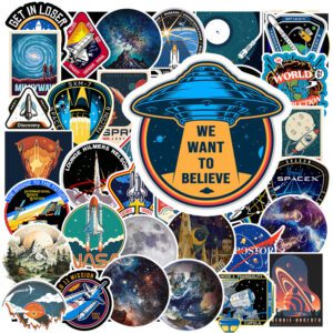 Bộ 50 Sticker Vintage Galaxy – Hành Trình Không Gian Với Phong Cách Retro Độc Lạ poster7 66