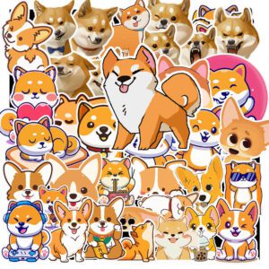 Bộ 50 Sticker Chó Shiba – “Boss Nhật” Chinh Phục Trái Tim Bạn! poster8 65
