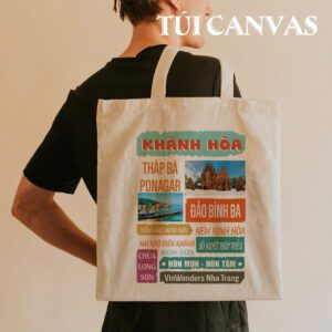 Túi Vải Canvas Khánh Hòa – Biển Xanh, Cát Trắng, Nắng Vàng Trong Từng Nét Túi tui vai canvas Khanh Hoa 2