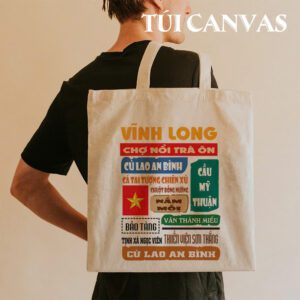 Túi Vải Canvas Vĩnh Long – Cù Lao, Chợ Nổi, Ẩm Thực Dân Dã Gói Gọn Trong Một Chiếc Túi