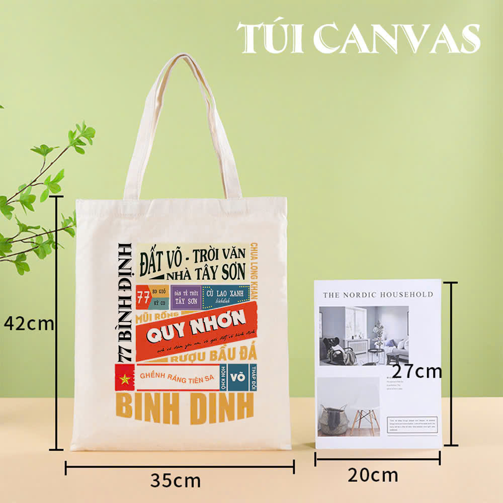 túi vải canvas bình định (1) tui vai canvas binh dinh 1