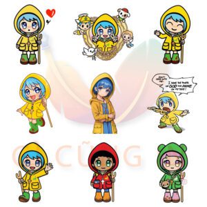 Bộ 32 Sticker Luce Và Những Người Bạn – Siêu Dễ Thương, Năng Lượng Tích Cực Cho Góc Học Tập & Sổ Tay