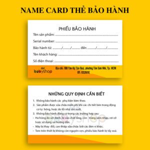 500 Name Card Thẻ Bảo Hành – Mẫu Thẻ Chuyên Dụng Cho Cửa Hàng & Doanh Nghiệp