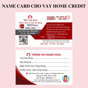 500 Name Card Cho Vay Home Credit – Hỗ Trợ Tư Vấn Tài Chính Cá Nhân Chuyên Nghiệp