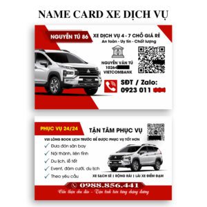 500 Name Card Xe Dịch Vụ – Tối Ưu Giao Tiếp, Tăng Độ Nhận Diện Tài Xế