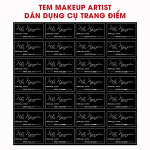 150 Sticker Tên Makeup Artist – Cá Nhân Hóa Thương Hiệu, Dán Dụng Cụ Siêu Đẹp