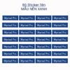 150 Sticker Tên Mẫu Nền Xanh Chữ Trắng – Myriad Pro Đơn Giản, Dễ Nhìn, Cực Tiện POSTER1 85