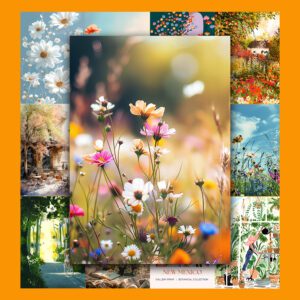 Bộ 50 Poster Mùa Xuân – Sắc Hoa Nở Rộ, Không Gian Bừng Sáng POSTER10 10