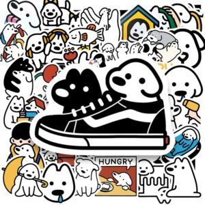 Bộ 50 Sticker Chó Trắng Cute – Siêu Dễ Thương Cho Hội Yêu Thú Cưng POSTER3 74