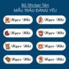 150 Sticker Tên Học Sinh Mẫu Trâu Đáng Yêu (3,3x1cm) – Cực Chill, Cực Dễ Thương Cho Bé POSTER4 6