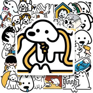 Bộ 50 Sticker Chó Trắng Cute – Siêu Dễ Thương Cho Hội Yêu Thú Cưng POSTER4 67