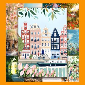 Bộ 50 Poster Mùa Xuân – Sắc Hoa Nở Rộ, Không Gian Bừng Sáng POSTER6 23