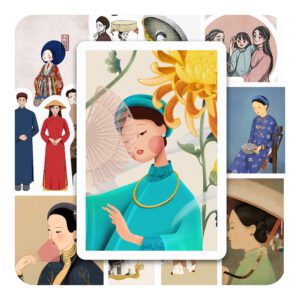 Bộ 25 Sticker Trang Phục Truyền Thống Việt Nam – Gìn Giữ Văn Hóa, Mang Hơi Thở Xưa Untitled 2 5