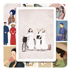 Bộ 25 Sticker Trang Phục Truyền Thống Việt Nam – Gìn Giữ Văn Hóa, Mang Hơi Thở Xưa posster3 6