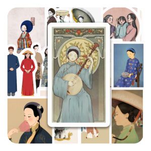 Bộ 25 Sticker Trang Phục Truyền Thống Việt Nam – Gìn Giữ Văn Hóa, Mang Hơi Thở Xưa posster5 4