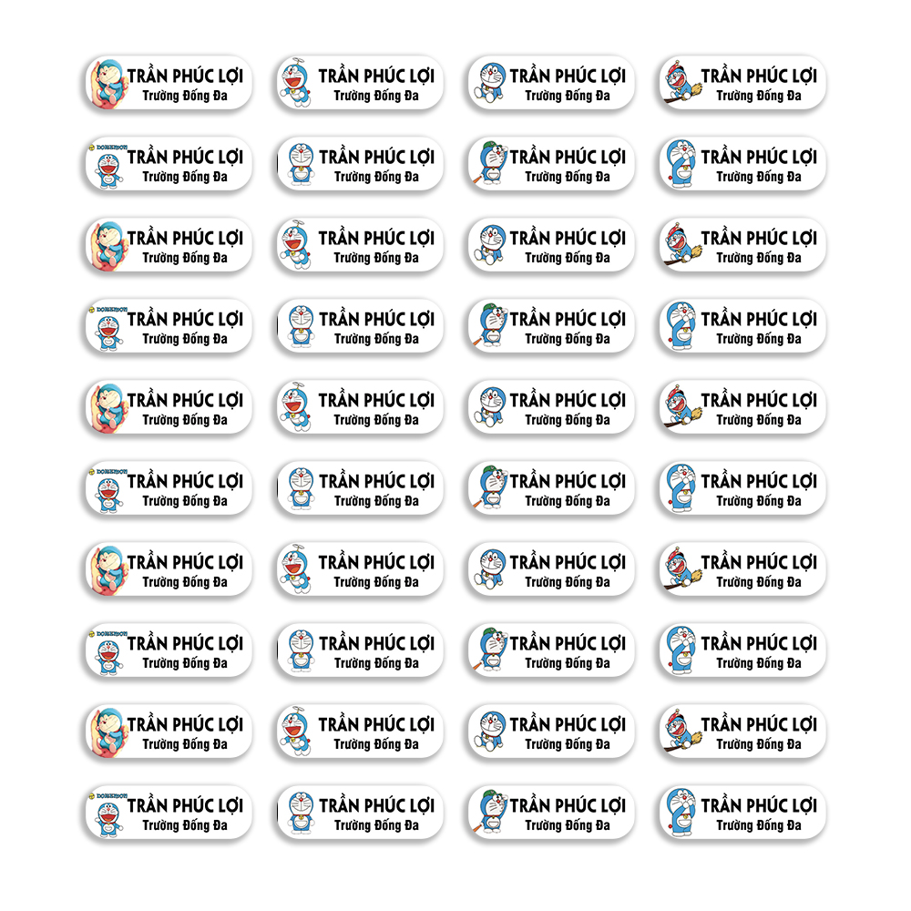 sticker tên doraemon poster 1