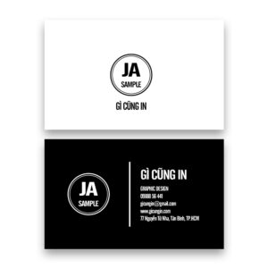 500 Name Card Đen Trắng Tối Giản – Phong Cách Thiết Kế Dành Riêng Cho Người Làm Sáng Tạo