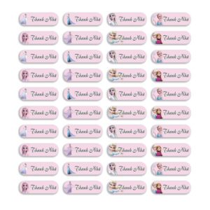 150 Sticker Tên In Hình Elsa (3.3x1cm) Cho Bé Gái – Dán Đồ Cá Nhân, Tránh Thất Lạc