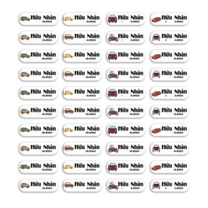 150 Sticker Tên Xe Ô Tô (3.3x1cm) – Sticker Dán Tên Cá Nhân Hình Xe Hơi Đáng Yêu Dành Cho Bé Trai
