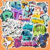 Bộ 50 Sticker Chữ Graffiti – Cực Ngầu Cho Decor Laptop, Bình Nước, Vali poster1 146