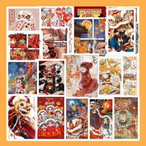 Bộ Sticker Múa Lân – Mang Không Khí Tết & Trung Thu Vào Từng Góc Decor