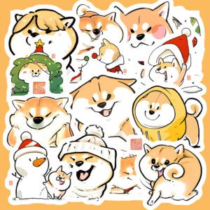 Bộ Sticker Shiba Đáng Yêu – Dành Riêng Cho Tín Đồ Cún Shiba poster1 183