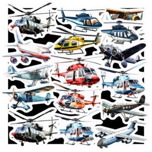 Bộ 24 Sticker Máy Bay – Đam Mê Bầu Trời, Truyền Cảm Hứng Du Lịch poster1 212