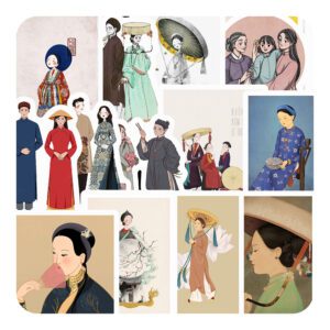 Bộ 25 Sticker Trang Phục Truyền Thống Việt Nam – Gìn Giữ Văn Hóa, Mang Hơi Thở Xưa poster1 213