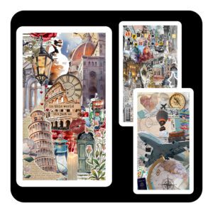 Bộ 25 Sticker Vintage – Cổ Điển, Tinh Tế, Decor Chill Bạn yêu thích phong cách vintage, cổ điển, Paris, các tòa nhà cổ poster1 214