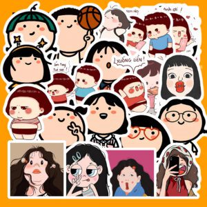 Bộ 50 Sticker “Hài hước dễ thương” poster1 233