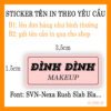 150 Sticker Tên Makeup Nền Hồng (3.5x1.5cm) – Cá Nhân Hóa Phong Cách Mạnh Mẽ Cho Thợ Trang Điểm poster1 3