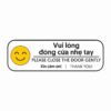 Decal Vui Lòng Đóng Cửa Nhẹ Tay – Thiết Kế Dễ Thương, Truyền Đạt Lịch Sự, Dễ Dán Mọi Loại Cửa poster1 50