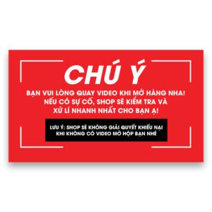 Tem Chú Ý Quay Video Khi Mở Hàng – Giải Pháp Tối Ưu Cho Shop Online Chuyên Nghiệp