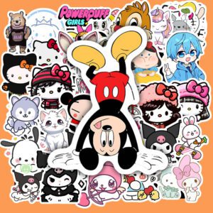 Bộ 60 Sticker Hoạt Hình Hỗn Hợp – Cute, Dễ Thương, Phù Hợp Decor Góc Học Tập & Làm Việc poster2 142