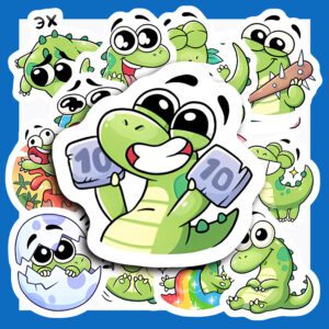 Bộ Sticker Cá Sấu – Dễ Thương, Tươi Vui Cho Planner & Decor poster2 173