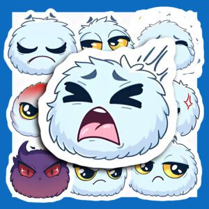Bộ Sticker Cục Bông – Đáng Yêu, Chill, Siêu Hài Hước poster2 174